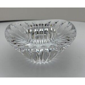 Faberge Imperial Soleil, Clear Crystal Oblong Votive 4" x 1 3/4" Tall